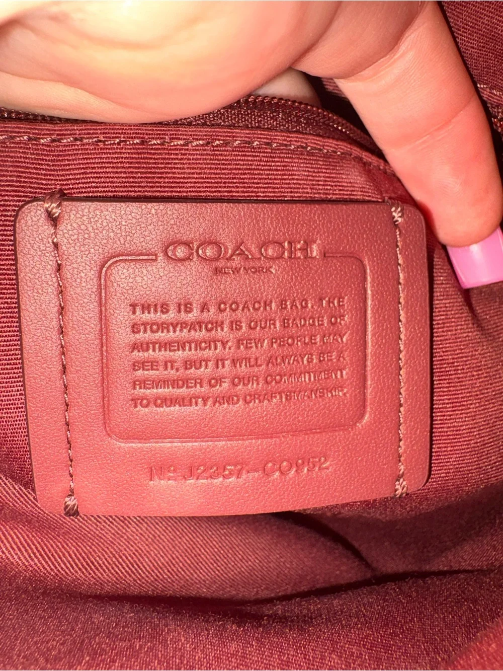 Coach Hot Pink Leather Shoulder Bag